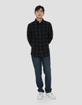 COLE STITCHING CHECK KEMEJA PRIA