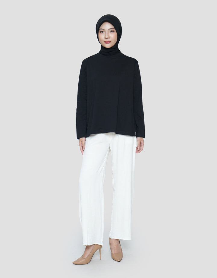 ANNISA SOLID PLAIN KAOS LENGAN PANJANG WANITA
