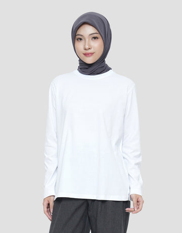 ANNISA SOLID PLAIN KAOS LENGAN PANJANG WANITA