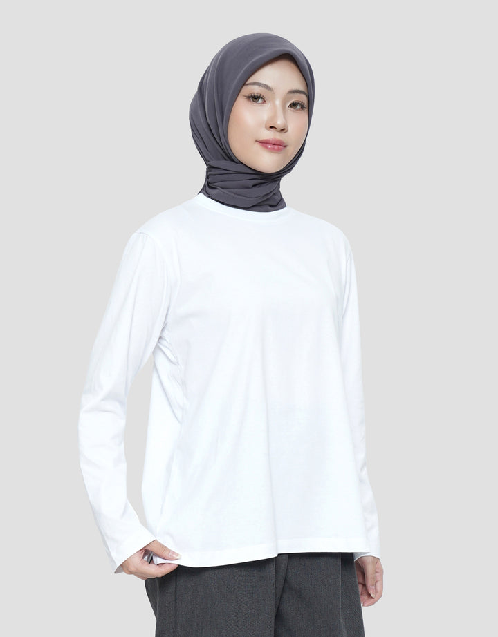 ANNISA SOLID PLAIN KAOS LENGAN PANJANG WANITA