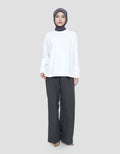 ANNISA SOLID PLAIN KAOS LENGAN PANJANG WANITA