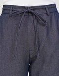 CONNEXION DRAWSTRING AND ELASTIC BACK LOOSE FIT CELANA JEANS WANITA