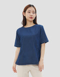 CONNEXION FITTED WAIST BLOUSE WANITA