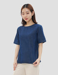 CONNEXION FITTED WAIST BLOUSE WANITA