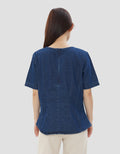 CONNEXION FITTED WAIST BLOUSE WANITA