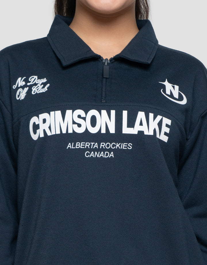 NEVADA ZIPPER CRIMSON LAKE SWEATER ANAK PEREMPUAN