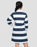 NEVADA RUGBY APLIKASI BEAR MIDI DRESS ANAK PEREMPUAN