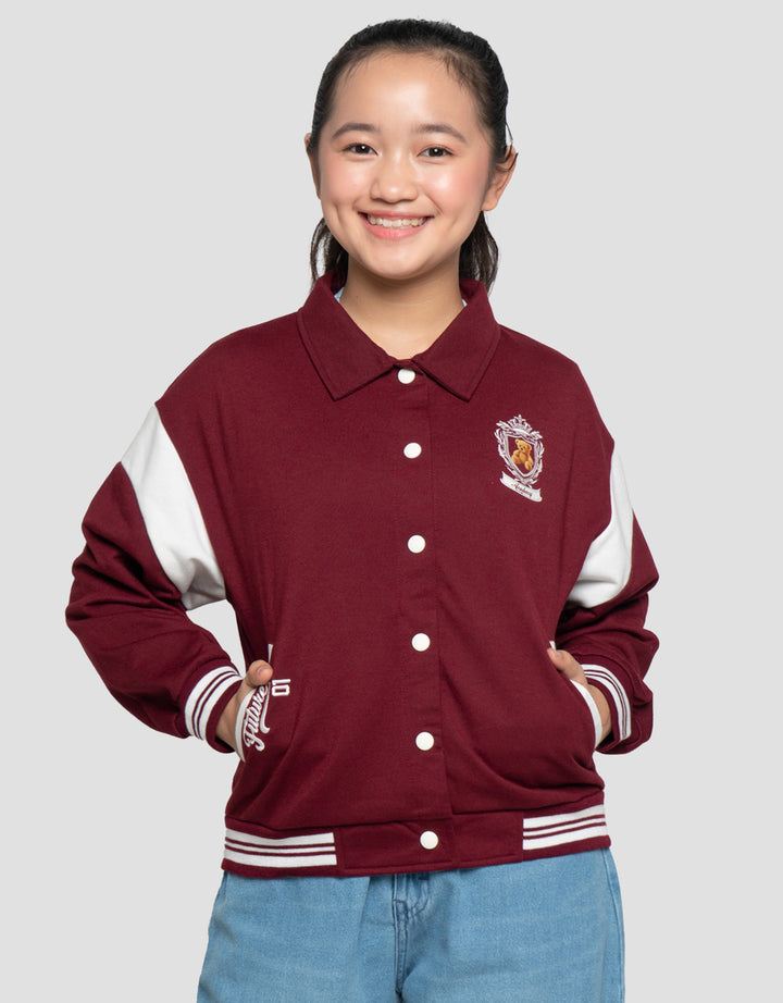 NEVADA BORDIR BEAR JAKET VARSTIY ANAK PEREMPUAN