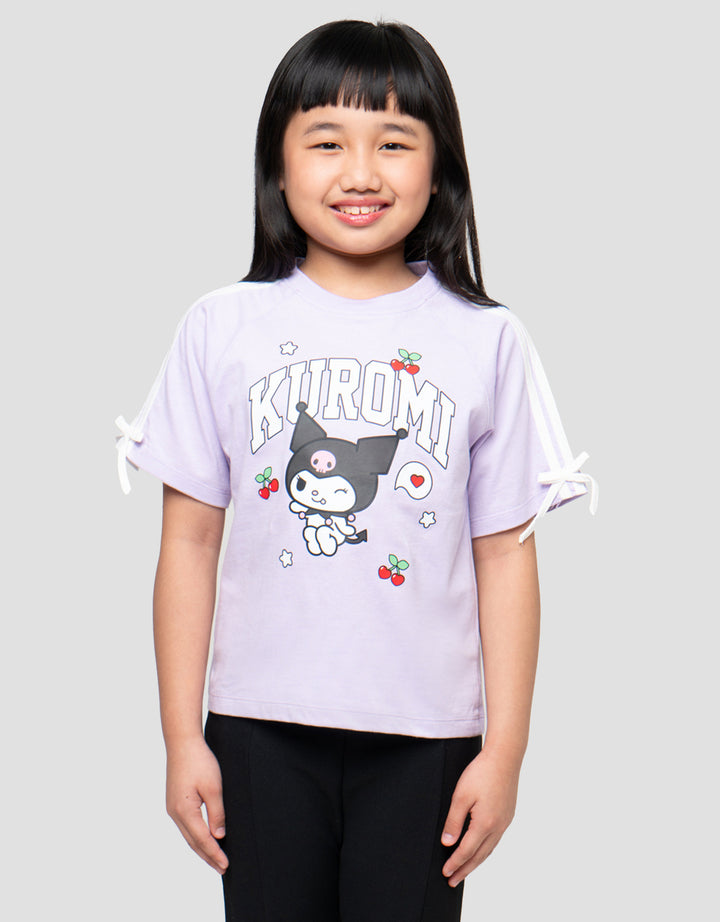 CHARACTER KUROMI PRINT KAOS ANAK PEREMPUAN