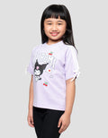 CHARACTER KUROMI PRINT KAOS ANAK PEREMPUAN