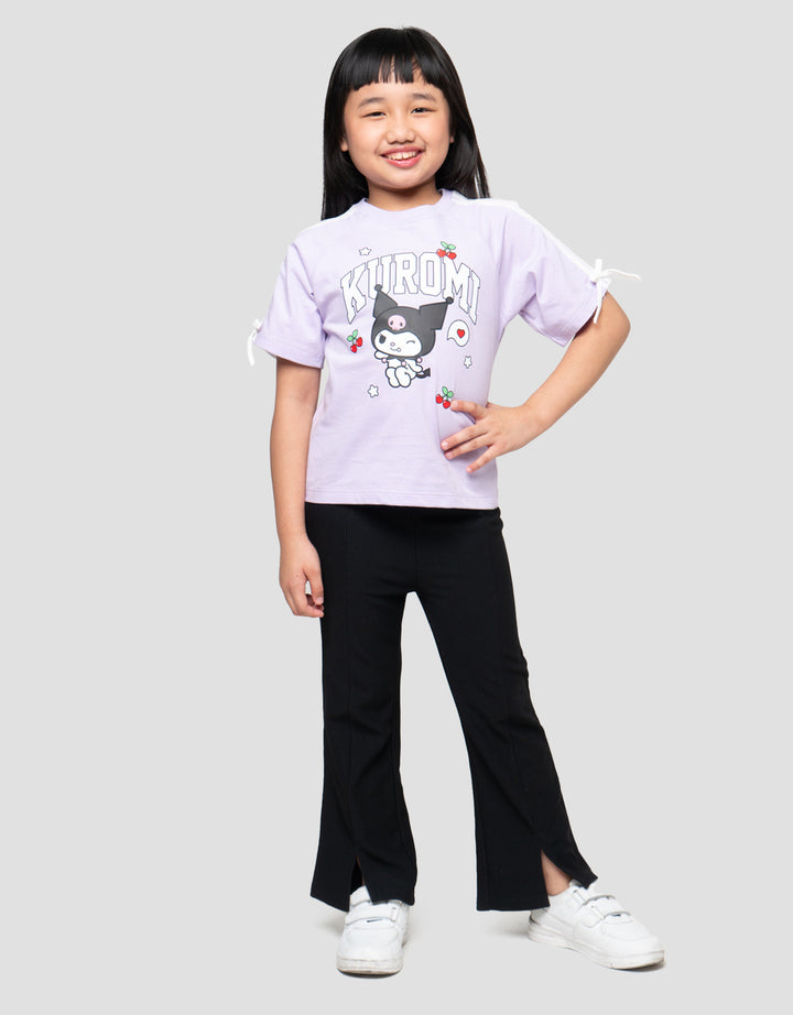 CHARACTER KUROMI PRINT KAOS ANAK PEREMPUAN