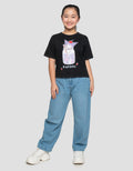 CHARACTER KUROMI WASHED PRINT KAOS ANAK PEREMPUAN