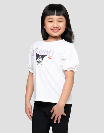 CHARACTER KUROMO LENGAN KAOS ANAK PEREMPUAN