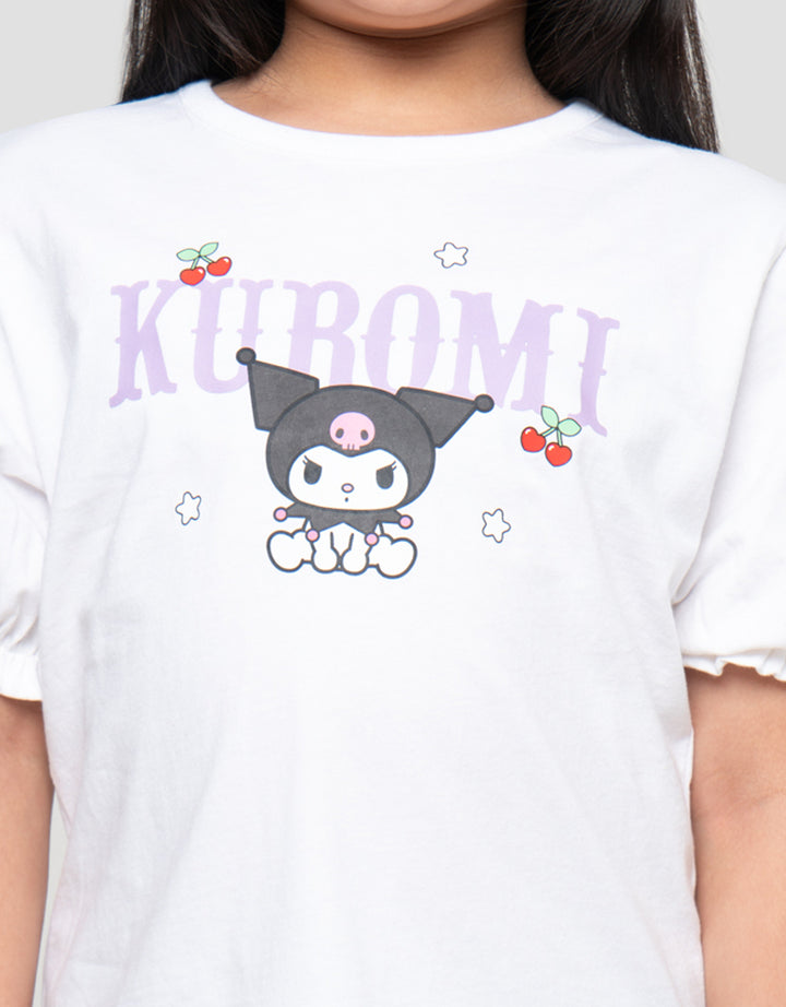 CHARACTER KUROMO LENGAN KAOS ANAK PEREMPUAN