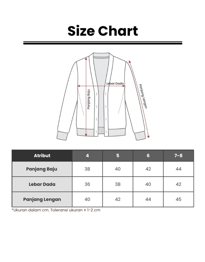 CHARACTER KUROMO CARDIGAN ANAK PEREMPUAN