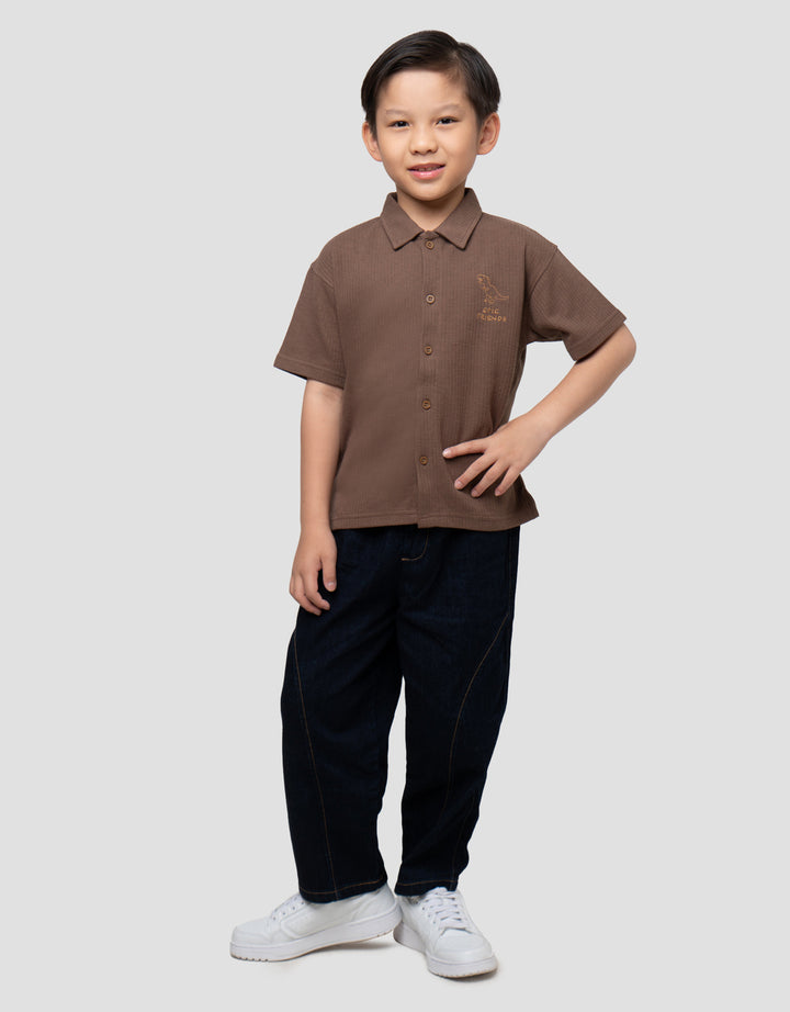 LITTLE M OUTLINE DINO KAOS ANAK LAKI-LAKI
