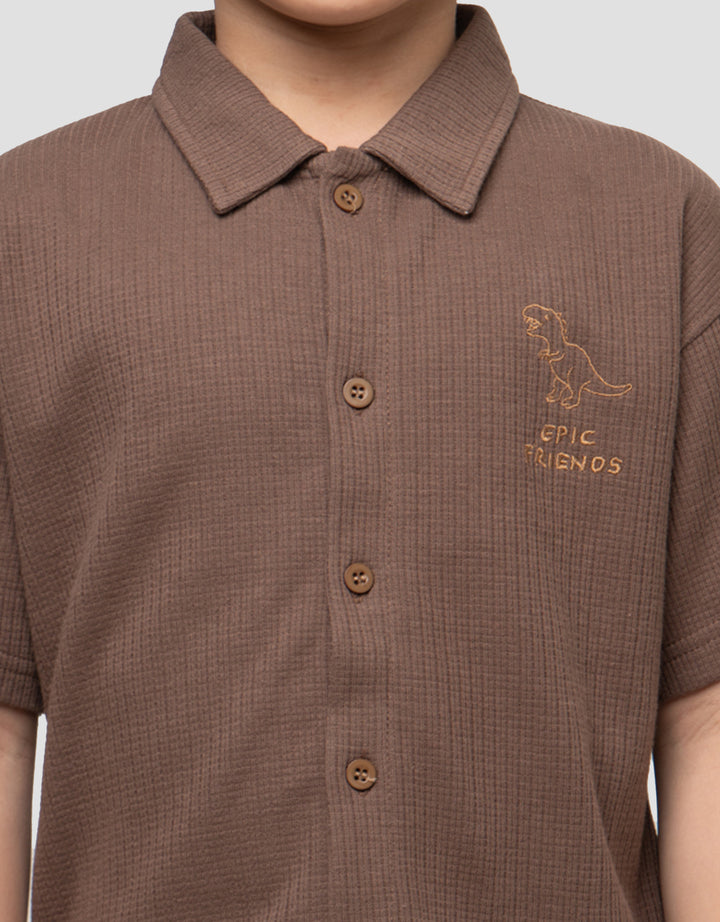 LITTLE M OUTLINE DINO KAOS ANAK LAKI-LAKI