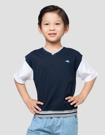 LITTLE M CUT SEWN COMBI KAOS OVERSIZE ANAK LAKI-LAKI