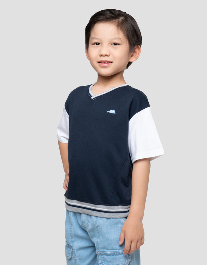 LITTLE M CUT SEWN COMBI KAOS OVERSIZE ANAK LAKI-LAKI