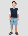 LITTLE M CUT SEWN COMBI KAOS OVERSIZE ANAK LAKI-LAKI