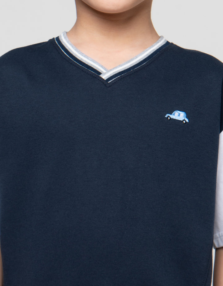 LITTLE M CUT SEWN COMBI KAOS OVERSIZE ANAK LAKI-LAKI