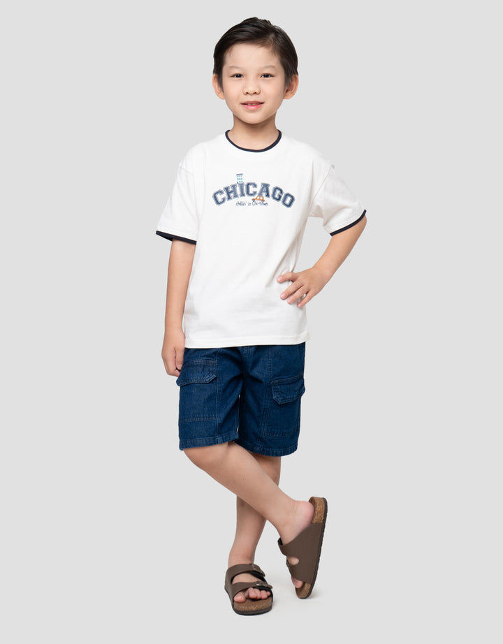 LITTLE M BIST CHICAGO KAOS ANAK LAKI-LAKI