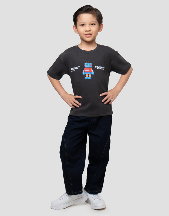 LITTLE M POWER UP KAOS OVERSIZE ANAK LAKI-LAKI