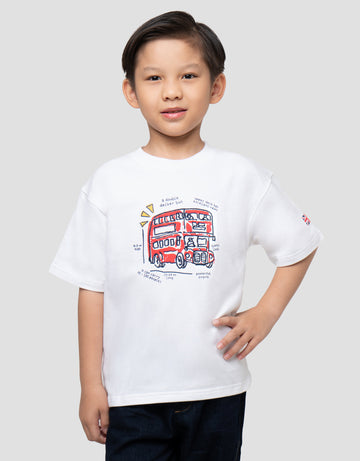 LITTLE M LONDON BUS KAOS OVERSIZE ANAK LAKI-LAKI