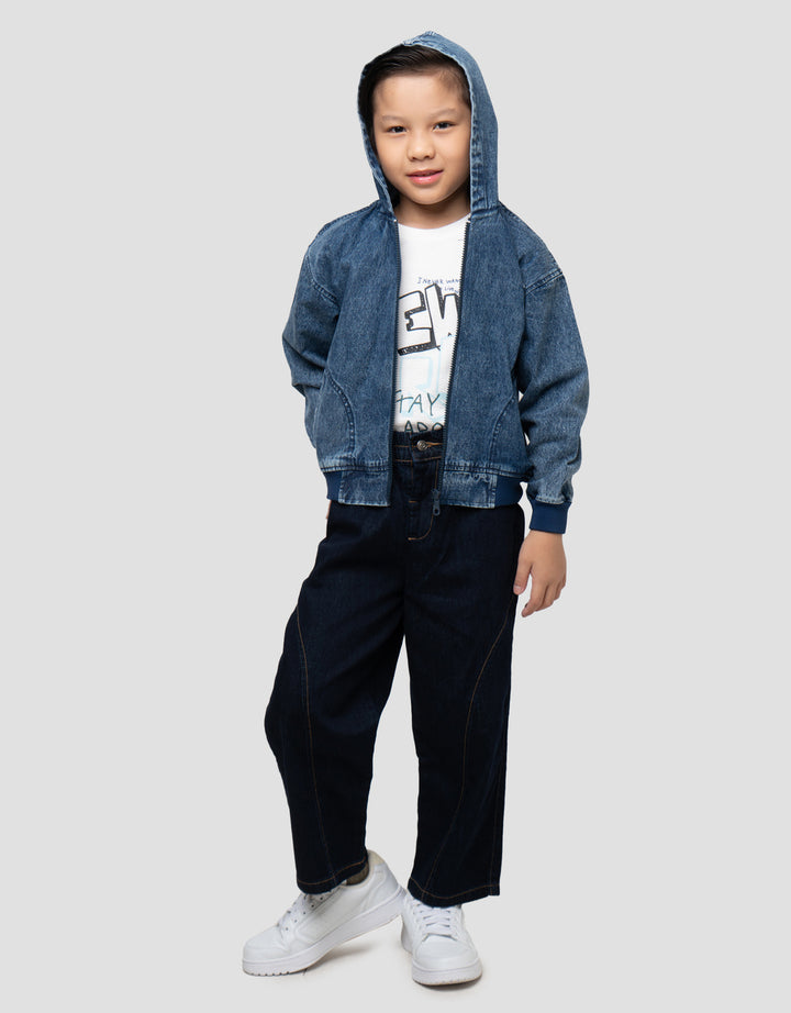 LITTLE M HOODY JAKET JEANS ANAK LAKI-LAKI