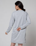 Nevada Midi Dress Lengan Panjang Varsity