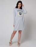 Nevada Midi Dress Lengan Panjang Varsity