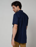 Details Short Sleeve Shirt Slub With Pocket