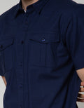 Details Short Sleeve Shirt Slub With Pocket