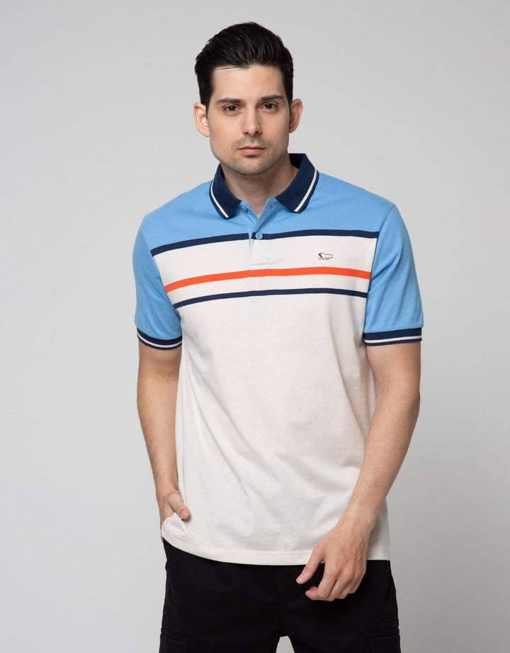 Walrus Kaos Polo Salur Stripe Pria