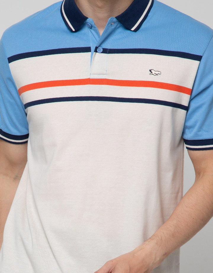 Walrus Kaos Polo Salur Stripe Pria