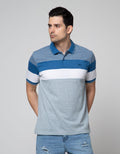Walrus Kaos Polo Salur Stripe Pria