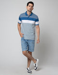 Walrus Kaos Polo Salur Stripe Pria