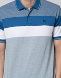 Walrus Kaos Polo Salur Stripe Pria