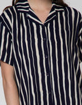 St. Yves Short Sleeve Pyjama Capri Stripe