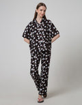ST. YVES Short Sleeve Pyjama Pants Granny Bonnet