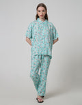 ST. YVES Short Sleeve Pyjama Pants Granny Bonnet