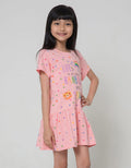 Little M Sparkle Rainbow Dress Anak Perempuan
