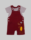 Pipiniko Overall Boys Dino Bordir