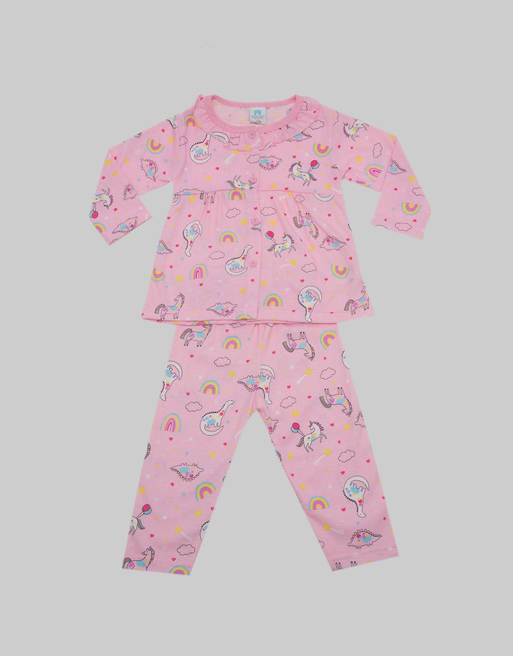 Pipiniko Rainbow Print Set Piyama Anak Perempuan