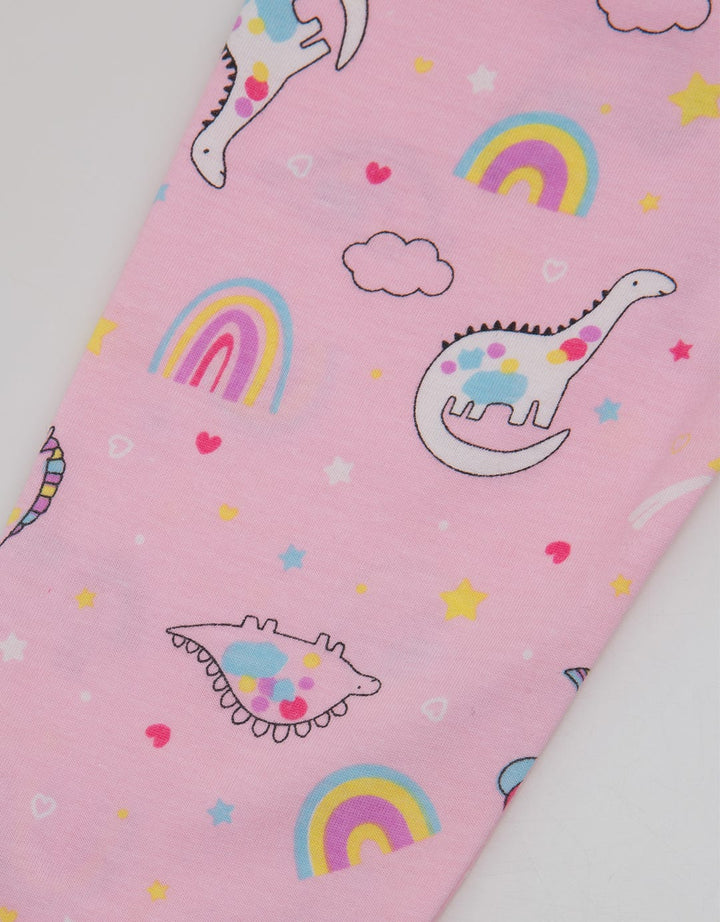 Pipiniko Rainbow Print Set Piyama Anak Perempuan