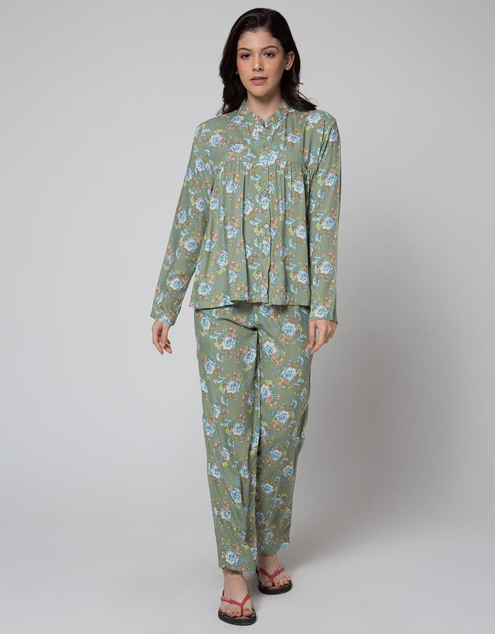 St. Yves Aster Print Piyama Wanita