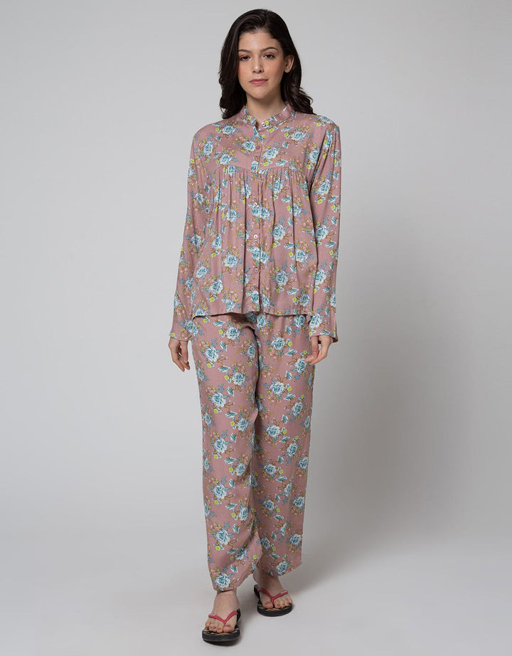 St. Yves Aster Print Piyama Wanita