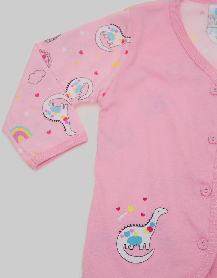 Pipiniko Long Sleeve T-Shirt Baju Panjang Rainbow Dino