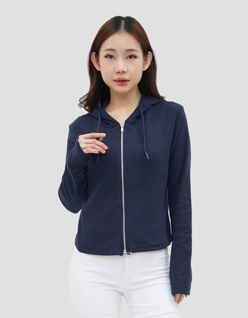 NEVADA RIB DOUBLE ZIPPER JAKET WANITA