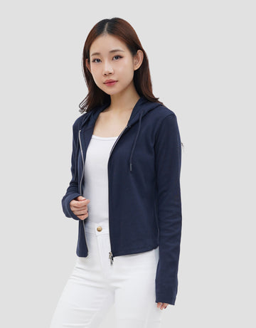 NEVADA RIB DOUBLE ZIPPER JAKET WANITA